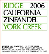 RIDGE YORK CREEK 2006